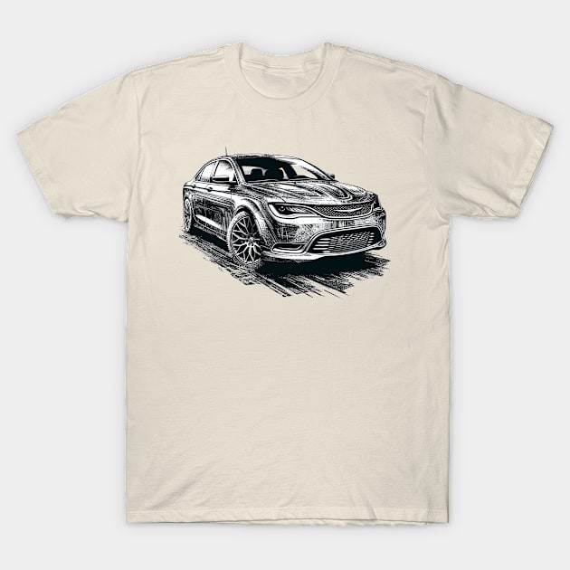 Chrysler 200 T-Shirt by Vehicles-Art